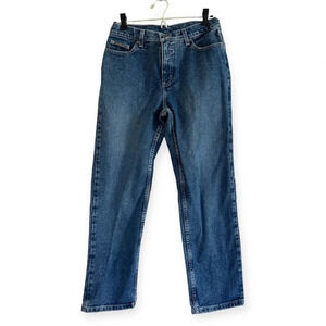 Vintage High Waisted Mom Jeans Petite Medium Blue Wash Denim 26” Waist